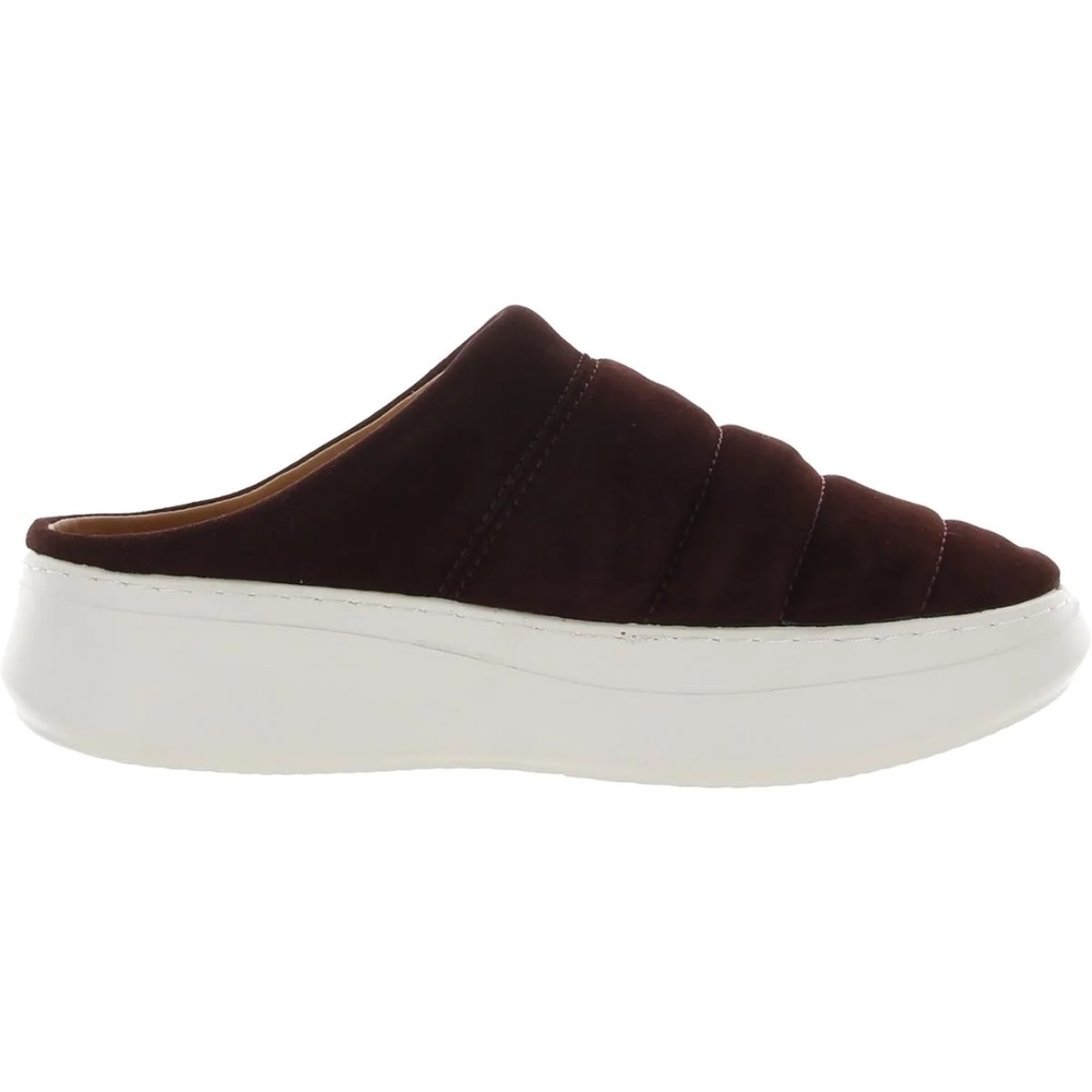 New Gentle Souls Womens Rosette Puff Slip On Platform Plumberry Mules Shoes NIB - Picture 2 of 8